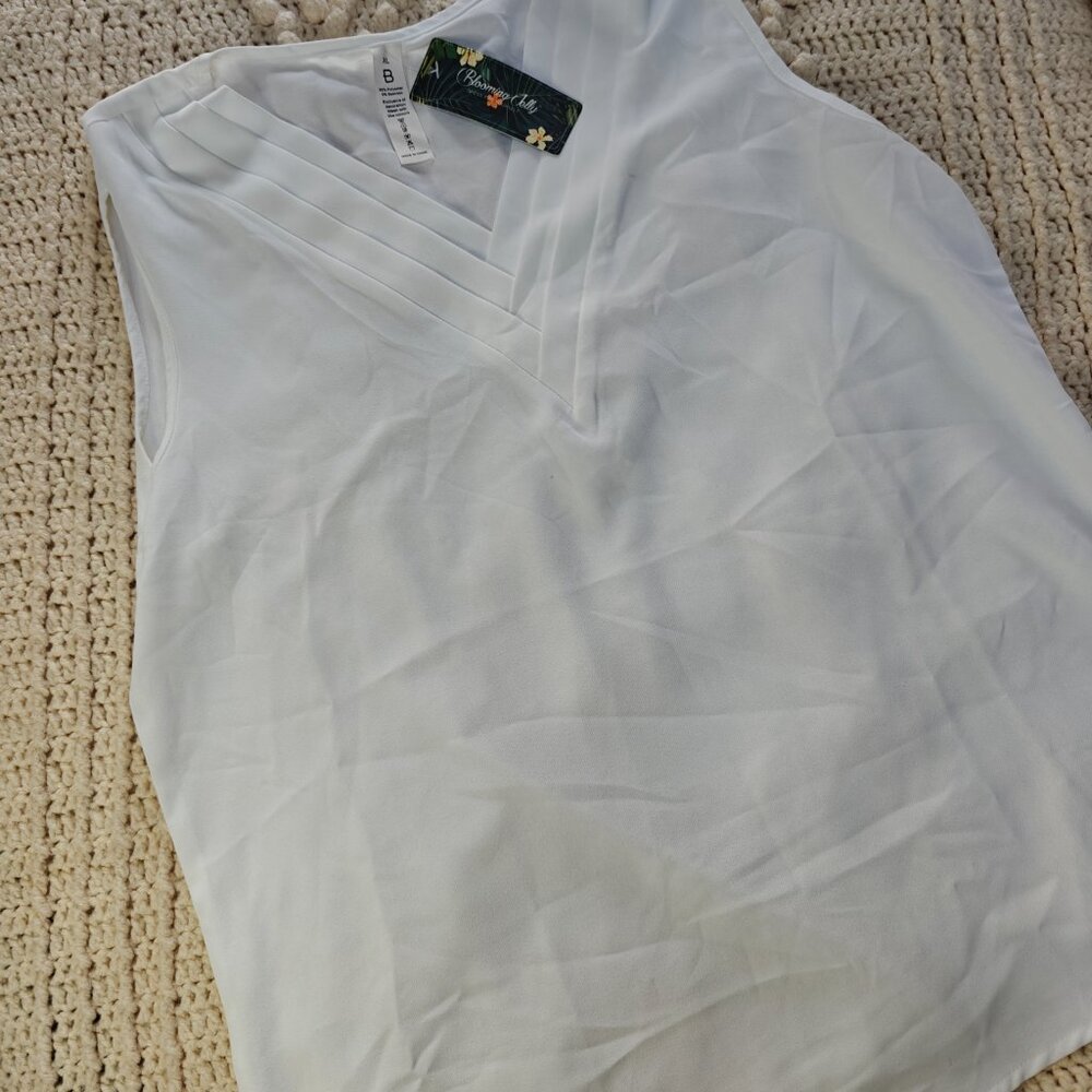 Blooming Jelly Tank Top Dressy Sleeveless Blouses Business Casual Tank XL NWT - Picture 10 of 10